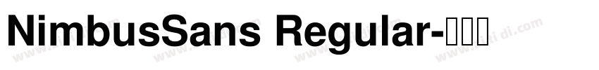 NimbusSans Regular字体转换